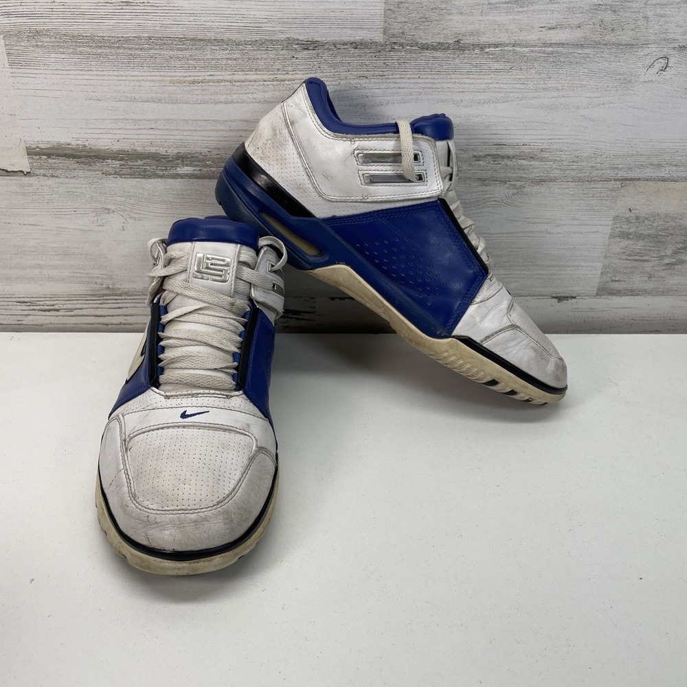 Nike Air Zoom LeBron II 2 All Star White Royal‎ Blue 308573-112 Mens Size 11